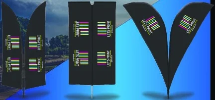Double-Sided Flags as shown in the Lets Print 2026 catalogue