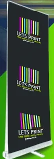 Double-Sided Roll-Up as shown in the Lets Print 2026 catalogue