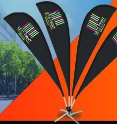 Fountain Flag Sharkfin as shown in the Lets Print 2026 catalogue