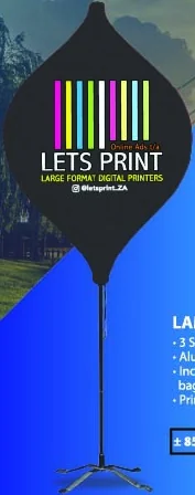 Lamp Banner as shown in the Lets Print 2026 catalogue
