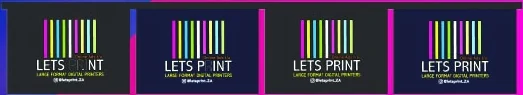 Outdoor Bunting Rectangular as shown in the Lets Print 2026 catalogue