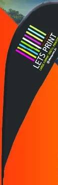 Sharkfin Flag as shown in the Lets Print 2026 catalogue