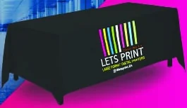 Table Cloth Flat as shown in the Lets Print 2026 catalogue